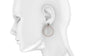 Jessica McKeon Custom design Rose gold and Diamond earrings