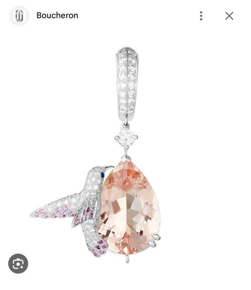 Jessica Mc Keon Custom jewelry set. Hummingbird ring and earrings Third and Final