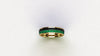 1.3 Carat Emeralds Black diamonds Pavé Eternity Ring in 18 Karat Yellow Gold