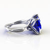 GIA Certified 9.61 carat Tanzanite Cushion Cut in 18 Karat gold cocktail ring - FERRUCCI & CO. Jewelry