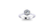 GIA Certified 1.06 Carat Round Diamond in Thin, Minimal Low Setting Platinum