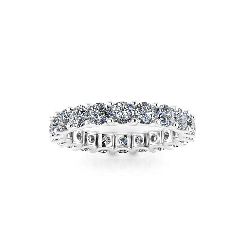 2.40 Carat White Diamond Eternity Band in Platinum 950 - FERRUCCI & CO. Jewelry