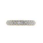 2.00 Carat White Diamond Pave Ring in 18 Karat Yellow Gold - FERRUCCI & CO. Jewelry