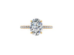 GIA Certified 2.00 Carat Oval Diamond in 18 Karat Yellow Gold - FERRUCCI & CO. Jewelry