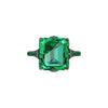 GIA Certified 4.53 Carat Colombian Emerald Black 18K black Gold Maleficent Ring - FERRUCCI & CO. Jewelry