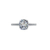 2.00 Carat Cushion Diamond Pavé Diamond Setting in Platinum 950