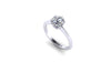 GIA Certified 1.06 Carat Round Diamond in Thin, Minimal Low Setting Platinum