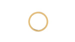 18 Karat Yellow Gold 2mm Square Band