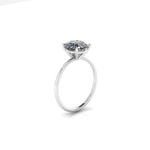 GIA Certified 2.01 Carat Cushion Diamond H color Platinum Solitaire - FERRUCCI & CO. Jewelry