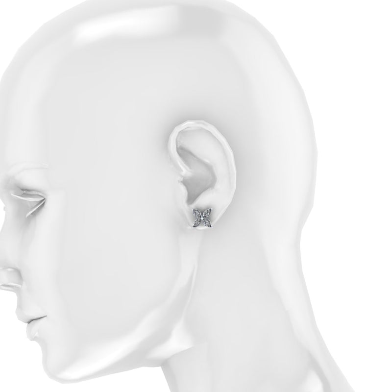 Catherine Taylor Custom 2+ carat Diamond Earrings in Platinum