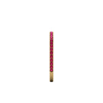 18 Karat Yellow Gold Thin Ruby Pavé Stackable Band Ring