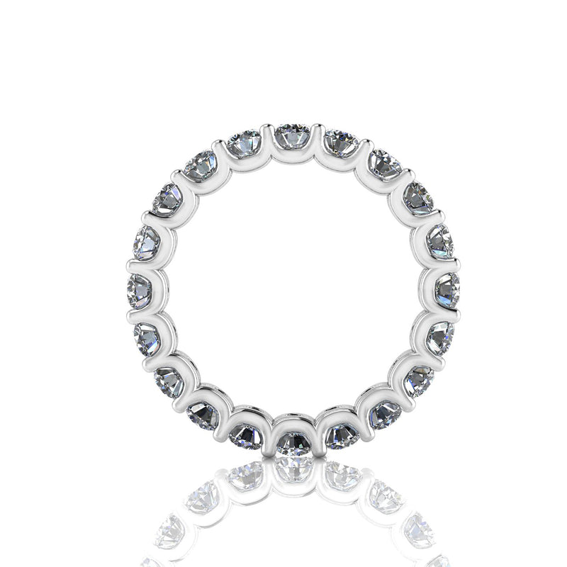 2.40 Carat White Diamond Eternity Band in Platinum 950 - FERRUCCI & CO. Jewelry