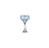 22.10 Carat Natural Aquamarine and Diamonds in 18 Karat white gold Ring - FERRUCCI & CO. Jewelry