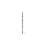 18 Karat Thin Yellow Gold Diamonds Pavé Stackable Band Ring