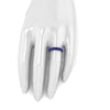 2.60 Carat Blue Sapphire Eternity Ring in 18 Karat White Gold