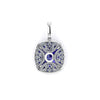 GIA Certified 9.23 Carat Tanzanite Pendant Necklace Diamond Halo Platinum 950