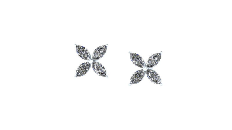 Catherine Taylor Custom 2+ carat Diamond Earrings in Platinum