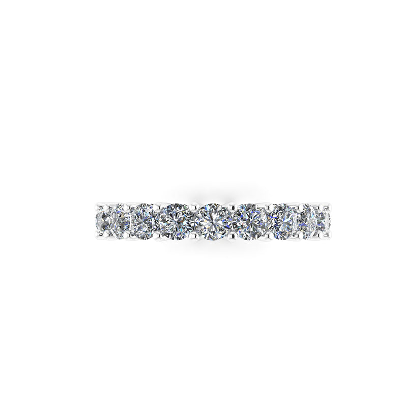 2.40 Carat White Diamond Eternity Band in Platinum 950 - FERRUCCI & CO. Jewelry