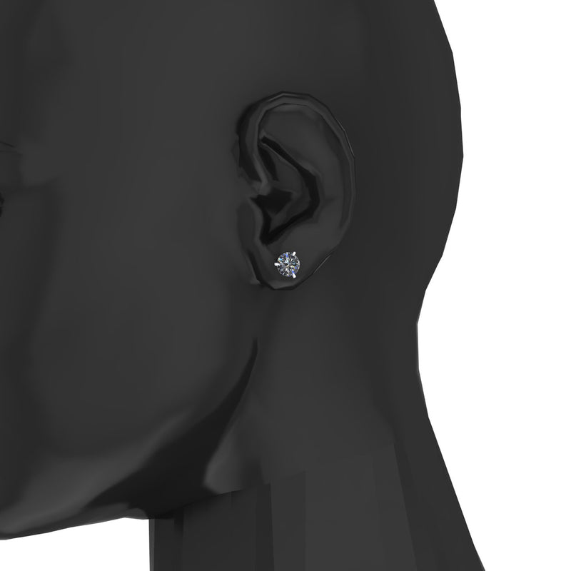 GIA Certified 2.00 Carat H Color VS2 Clarity Platinum Martini Studs