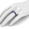 2.60 Carat Blue Sapphire Eternity Ring in 18 Karat White Gold