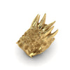 18k Solid Yellow Gold Dragon Ring