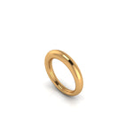 18 Karat Solid Yellow Gold Rounded Band - FERRUCCI & CO. Jewelry