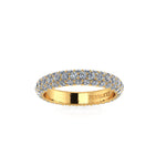 2.00 Carat White Diamond Pave Ring in 18 Karat Yellow Gold - FERRUCCI & CO. Jewelry