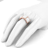 White Agate Pyramids 18 Karat Rose Gold Ring - FERRUCCI & CO. Jewelry