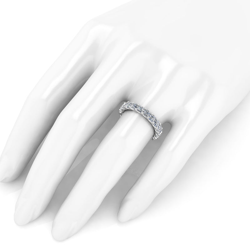2.40 Carat White Diamond Eternity Band in Platinum 950 - FERRUCCI & CO. Jewelry