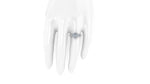3.49 Ct GIA Certified Round Diamond Round Halo Triple Pave Shank Platinum Ring