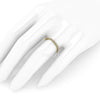 18 Karat Thin Yellow Gold Diamonds Pavé Stackable Band Ring