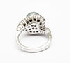 Silver Grey Tahitian Pearl 1.72 carats Diamonds Gold Ring