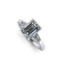 2.00 Carat Emerald Cut diamond with Tapered baguettes in Platinum 950 - FERRUCCI & CO. Jewelry