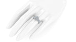 3.49 Ct GIA Certified Round Diamond Round Halo Triple Pave Shank Platinum Ring