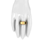 18 Karat Yellow Gold Solitaire Pyramid Ring Ferrucci - FERRUCCI & CO. Jewelry