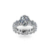2.5 carat Oval Diamond with 5+ Carat Oval Eternity White Diamonds Platinum 950