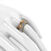 2.30 Carat White Diamond Melting Away Pave Ring in 18 Karat Yellow Gold