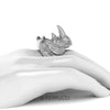 Sterling Silver Rhinoceros Ring