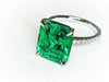 GIA Certified 4.53 Carat Emerald Cut Emerald Diamond Platinum Ring - FERRUCCI & CO. Jewelry