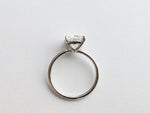 GIA Certified 2.01 Carat Cushion Diamond H color Platinum Solitaire - FERRUCCI & CO. Jewelry