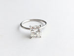 GIA Certified 2.01 Carat Cushion Diamond H color Platinum Solitaire - FERRUCCI & CO. Jewelry