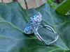 14.06 Carat Emerald Cut Aquamarine Diamonds Platinum Ring