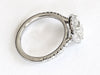 1.5 carats Cushion Diamond GIA Certified with Halo and Pavé Diamond Setting in Platinum 950