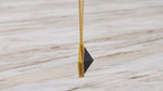 Black Onyx Pyramid Necklace Pendant 18 Karat Yellow Gold - FERRUCCI & CO. Jewelry