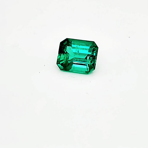 GIA Certified 4.53 Carat Emerald Cut Emerald Diamond Platinum Ring