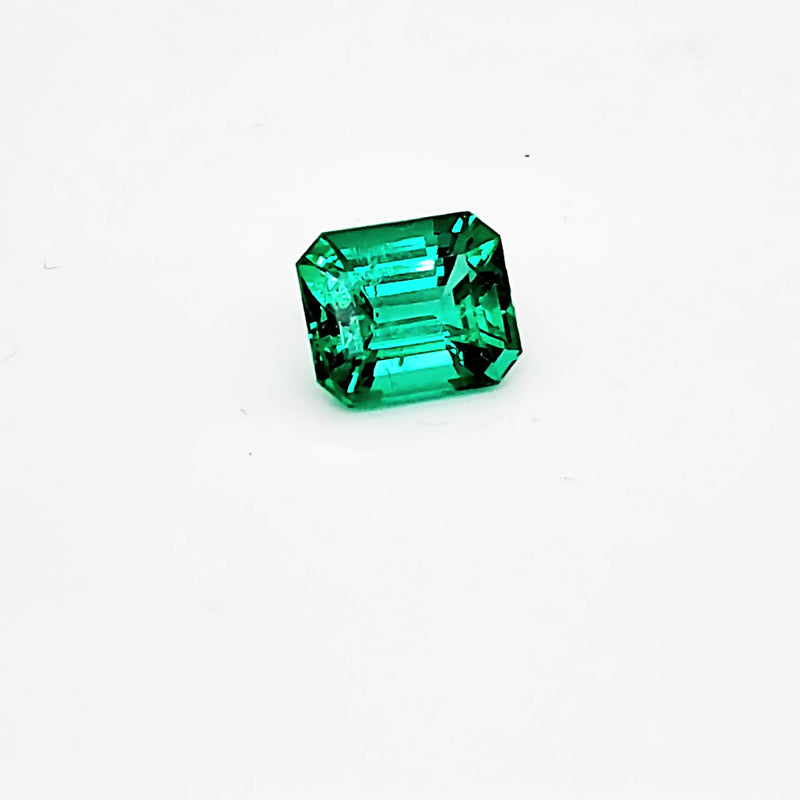 GIA Certified 4.53 Carat Emerald Cut Emerald Diamond Platinum Ring