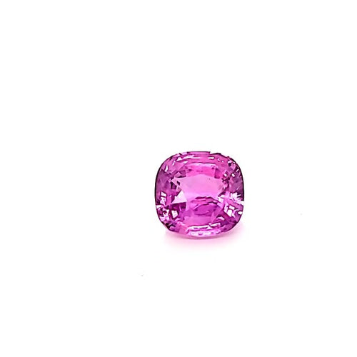6.56ct Pink Unheated Natural Sapphire Cushion Cut GRS Certified
