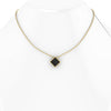 Black Onyx Pyramid Necklace Pendant 18 Karat Yellow Gold - FERRUCCI & CO. Jewelry