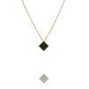 Black Onyx Pyramid Necklace Pendant 18 Karat Yellow Gold - FERRUCCI & CO. Jewelry