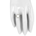 White Agate Pyramid white Diamonds 18 Karat Yellow Gold Ring - FERRUCCI & CO. Jewelry